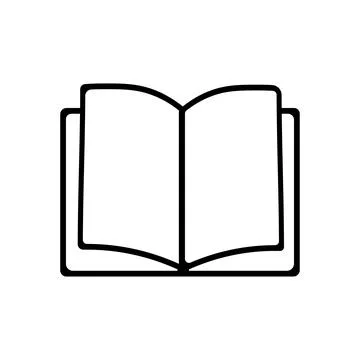 Book icon vector. open book icon vector. ebook icon Stock Illustration