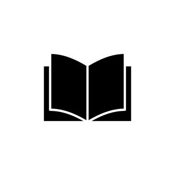 Book icon vector. open book icon vector. ebook icon Stock Illustration