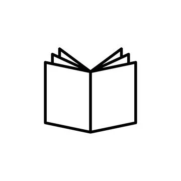 Book icon vector. open book icon vector. ebook icon Illustrazione stock