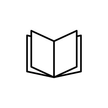 Book icon vector. open book icon vector. ebook icon Stock Illustration