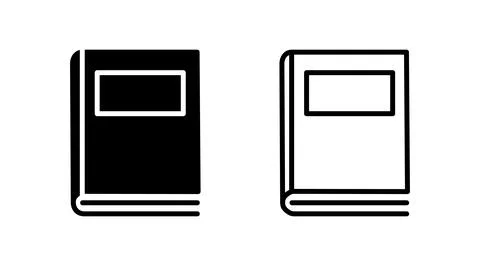 Book icon vector. Open book vector icon. Stock Illustration