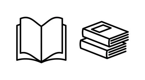 Book icon vector. Open book vector icon. Stock Illustration