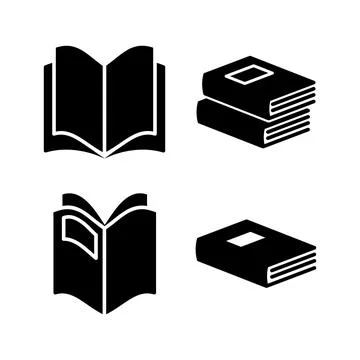 Book icon vector. Open book vector icon. Stock Illustration