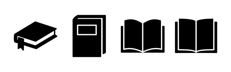 Book icon vector. Open book vector icon. Stock Illustration