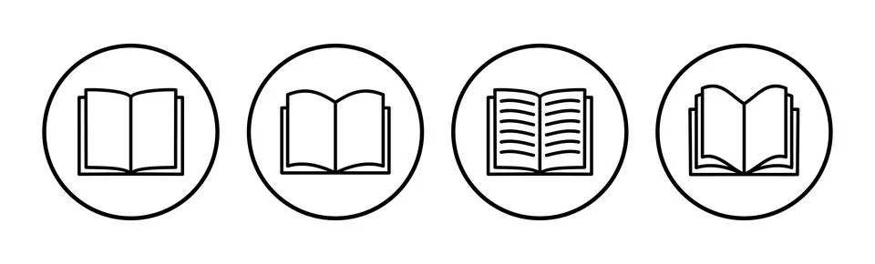 Book icon vector. Open book vector icon. 스톡 일러스트