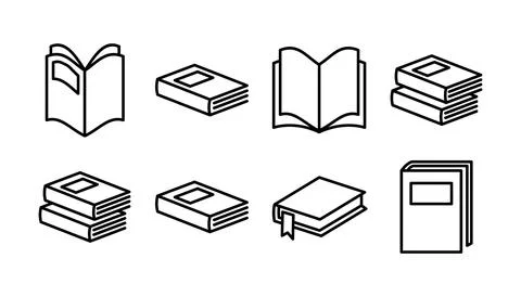 Book icon vector. Open book vector icon. Stock Illustration