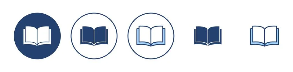 Book icon vector. open book sign and symbol. ebook icon Stock Illustration