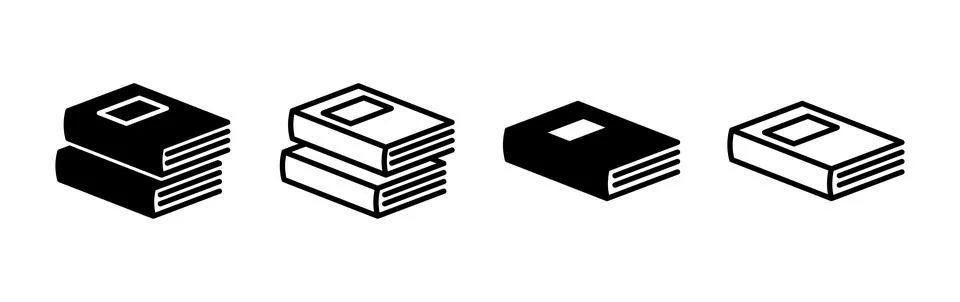 Book icon vector. Open book vector icon. Stock Illustration