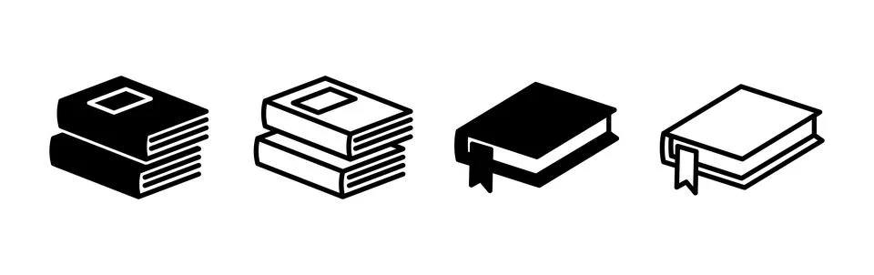 Book icon vector. Open book vector icon. Stock Illustration