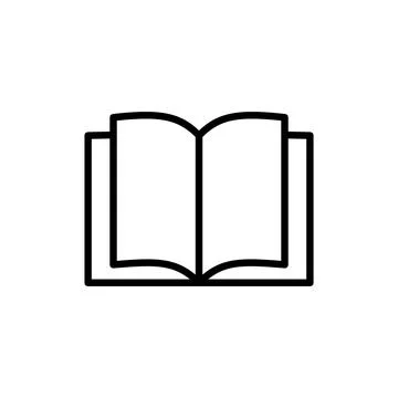 Book icon vector. open book sign and symbol. ebook icon Stock Illustration