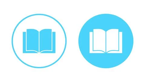 Book icon vector. open book sign and symbol. ebook icon Stock Illustration