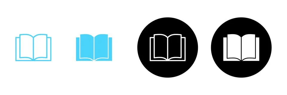 Book icon vector. open book sign and symbol. ebook icon 스톡 일러스트