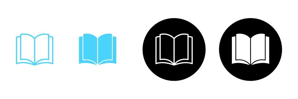Book icon vector. open book sign and symbol. ebook icon 스톡 일러스트