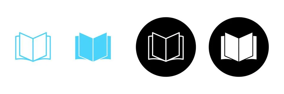 Book icon vector. open book sign and symbol. ebook icon 스톡 일러스트