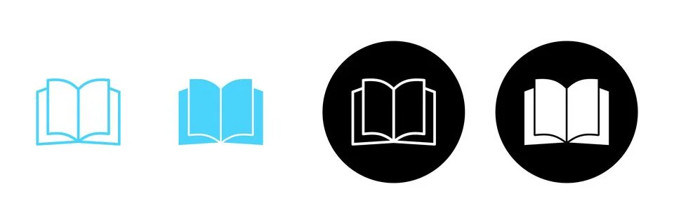 Book icon vector. open book sign and symbol. ebook icon 스톡 일러스트