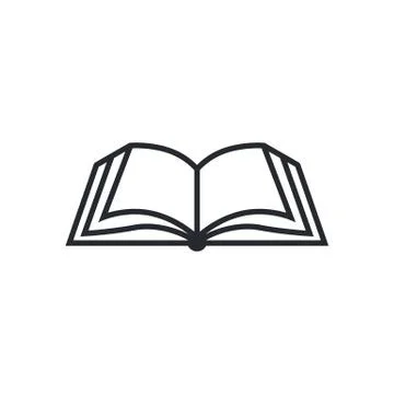 Book icon vector, solid illustration, pictogram isolated on white. Book logo Stock Illustration