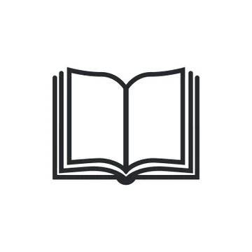 Book icon vector, solid illustration, pictogram isolated on white. Book logo Stock Illustration