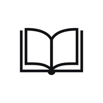 Book icon vector, solid illustration, pictogram isolated on white. Book logo Stock Illustration
