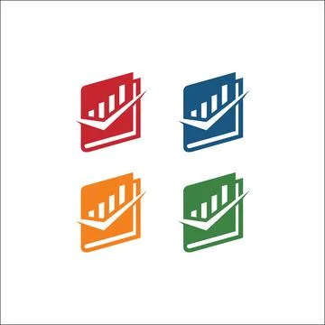 Book icon vector, solid illustration, pictogram isolated . Book logo and tick Stock Illustration