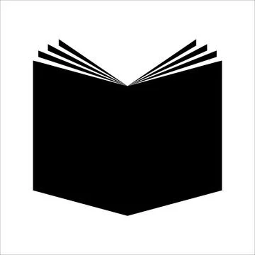 Book icon vector, solid illustration, pictogram isolated on white Stock Illustration