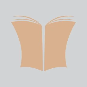 Book icon on a white background. Vector illustration. EPS 10 Illustrazione stock