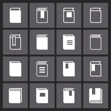 Book icons Stock Illustration