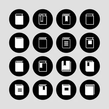 Book icons Stock Illustration