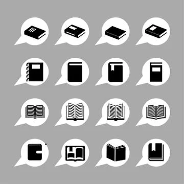 Book icons Stock Illustration