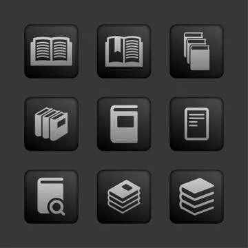 Book icons Stock Illustration
