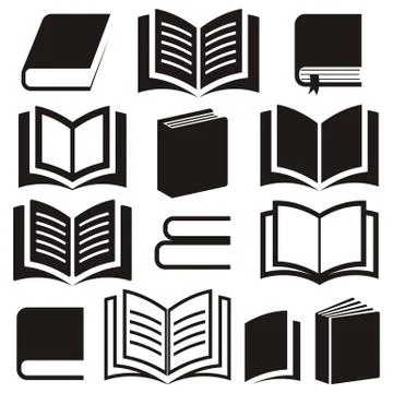 Book icons Illustration