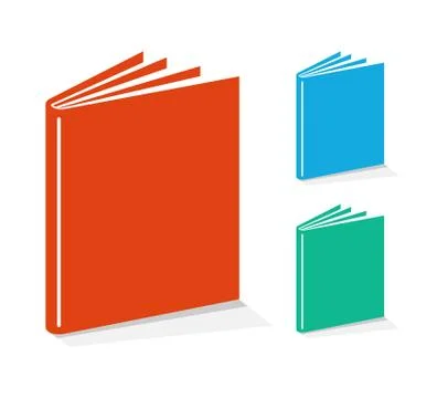 Book icons set Stock Illustration
