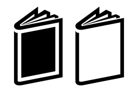 Book icons set Stock Illustration