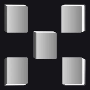 Book Icons. Set Vector Isolated Pictogram of Different Variants Stock Illustration