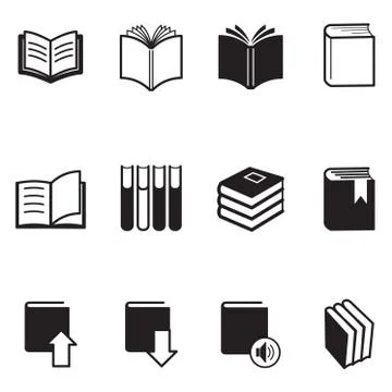 Book icons Vector Illustration イラスト素材