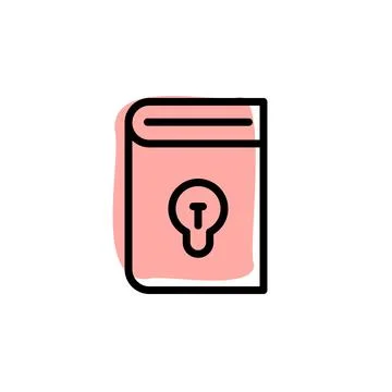 Book, idea with color shadow vector icon in book set Stock Illustration