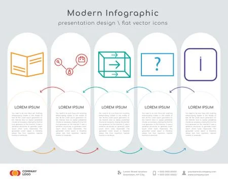 Book infographics design Stock-Illustration