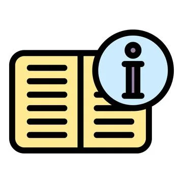 Book information icon vector flat Illustrazione stock