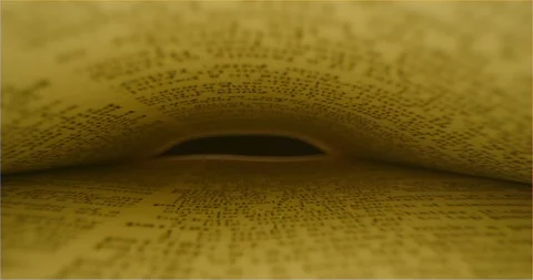 Book from inside, macro shot of text in a book 動画素材 126266635