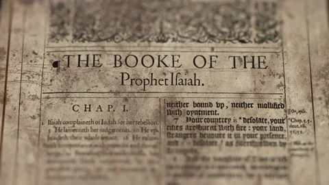 The Book Of The Isaiah Video stock 151037693
