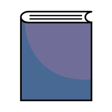 Book isolated icon Illustrazione stock