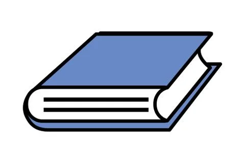 Book isolated icon Illustrazione stock