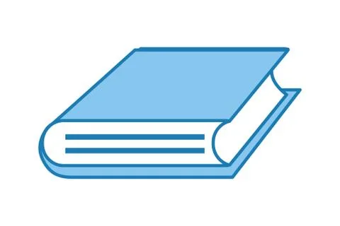 Book isolated icon Illustrazione stock