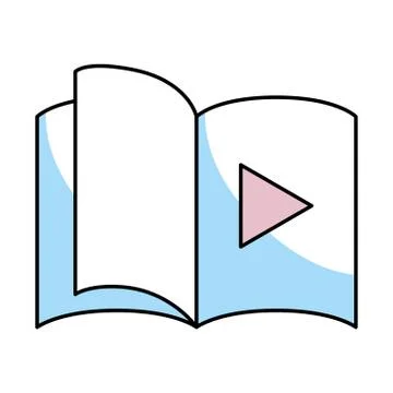 Book isolated icon Illustrazione stock
