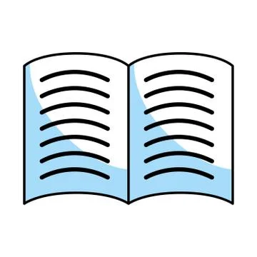 Book isolated icon Illustrazione stock