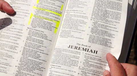The Book Of Jeremiah Stock Footage 27200646