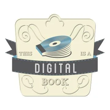Book label Stock Illustration