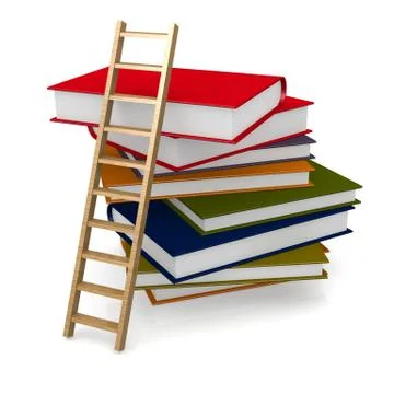 Book ladder Stock Illustration