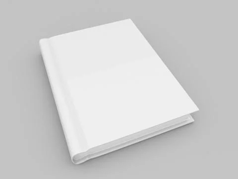 Book layout design on gray background. Stock Illustration