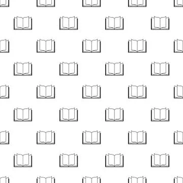 Book learning pattern seamless Illustrazione stock