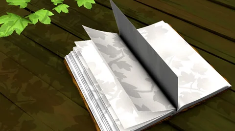 Book leaves shadow, tree, trunk, day, sunny. Stock Footage 36499432